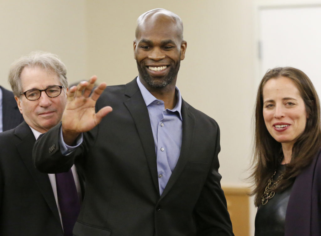 John Nolley, the man behind bars for close to 19 years for the murder of a Bedford, Texas woman was released on Tuesday May 17, 2016 with help from The Innocence Project, after serious concerns were raised about his trial and conviction. (Photo by Ron Jenkins)